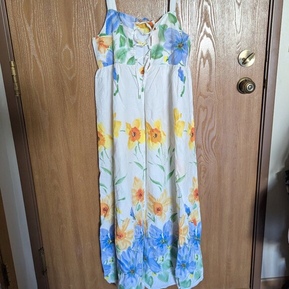 Victoria's Secret Floral Lace Up Dress, XS - Picture 2 of 3